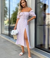 Платье с разрезом на ноге летнее VM-10486A360