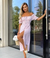 Платье с разрезом на ноге летнее VM-10486A360