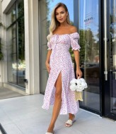 Платье с разрезом на ноге летнее VM-10486A360