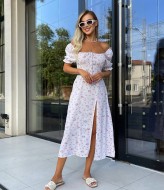 Платье с разрезом на ноге летнее VM-10486A360