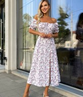 Платье с разрезом на ноге летнее VM-10486A360