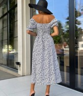 Платье с разрезом на ноге летнее VM-10486A360