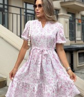 Жіноча  сукня з поясом IMMA-360A450