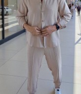 Летний льняной костюм мужской  DG-c82A700