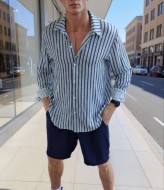 Летний мужской костюм из льна DG-c86A700