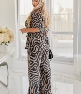 Летний брючный костюм из штапеля MOV-155A680