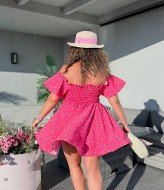 Платье в горошек летнее  YM-7078.43A16