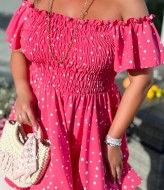 Платье в горошек летнее  YM-7078.43A16