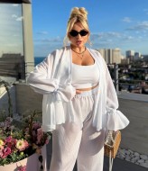 Брючный костюм с кардиганом  YM-7082.1A16