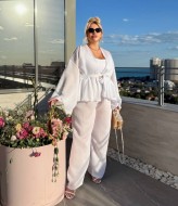 Брючный костюм с кардиганом  YM-7082.1A16