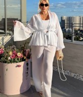 Брючный костюм с кардиганом  YM-7082.1A16