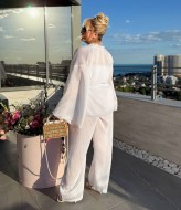 Брючный костюм с кардиганом  YM-7082.1A16