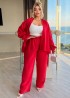 Брючный костюм с кардиганом YM-7082.1A16