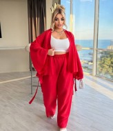 Брючный костюм с кардиганом  YM-7082.1A16