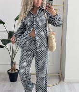 Костюм в пижамном стиле шелковый  SC-6090A670