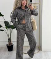 Костюм в пижамном стиле шелковый  SC-6090A670