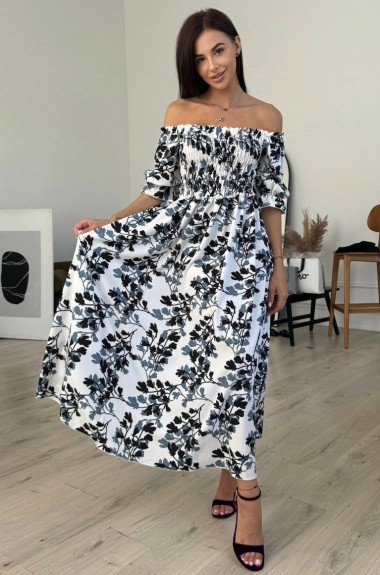 Платье с резинкой на груди IMMA-215A450 Платье с резинкой на груди IMMA-215A450