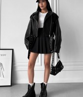 Черная юбка в складку ANN-224A330