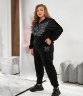 Велюровый костюм со стразами MOV-486A780 Велюровый костюм со стразами MOV-486A780