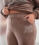 Велюровый костюм со стразами MOV-486A780 Велюровый костюм со стразами MOV-486A780