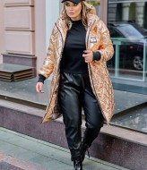 Золотая куртка женская IRI-00116A29