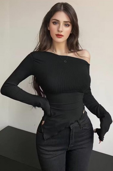 Кофтинка-лонг з куліскою INS-461A450 Кофтинка-лонг з куліскою INS-461A450