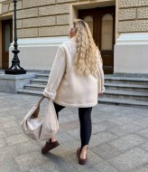 Женская дубленка короткая  VIA-299A920