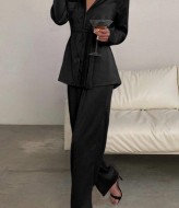 Костюм в пижамном стиле шелковый MOK-545A559