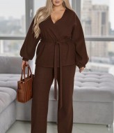 Жіночий костюм жакет на запах і брюки VLT-569A1100