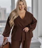 Жіночий костюм жакет на запах і брюки VLT-569A1100