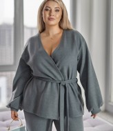 Жіночий костюм жакет на запах і брюки VLT-569A1100