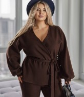 Жіночий костюм жакет на запах і брюки VLT-569A1100