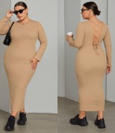 Платье со шнуровкой на спине  INS-339A680