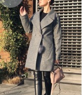 Модное шерстяное пальто VA-473A950