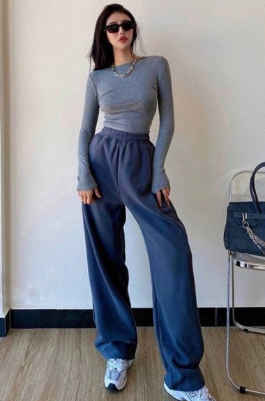 Брюки прямые на флисе DMP-A093A260