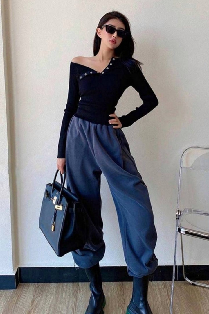 Брюки прямые на флисе DMP-A093A260