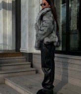 Базовые кожаные штаны DMP-A7077A280B320