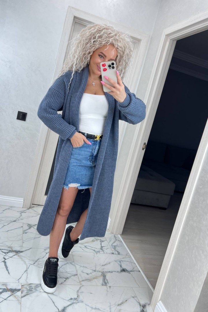 Женский длинный кардиган IND-5037A770