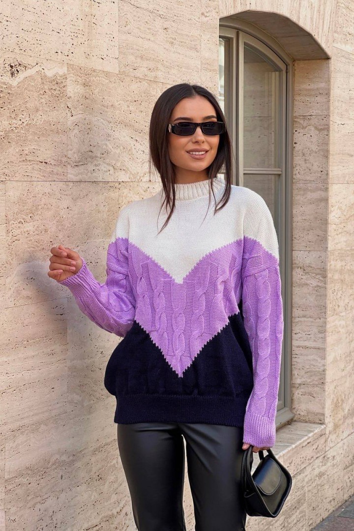 Цветной свитер IND-5043A540