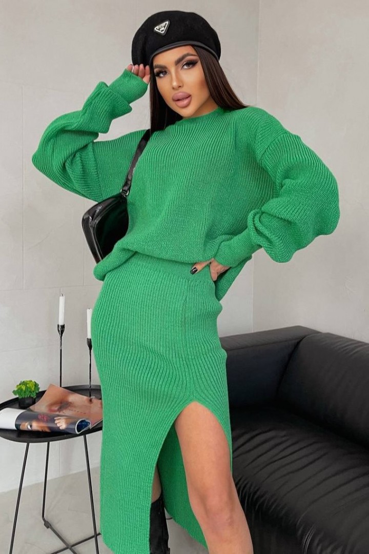 Костюм двойка свитер и юбка IND-5028A760