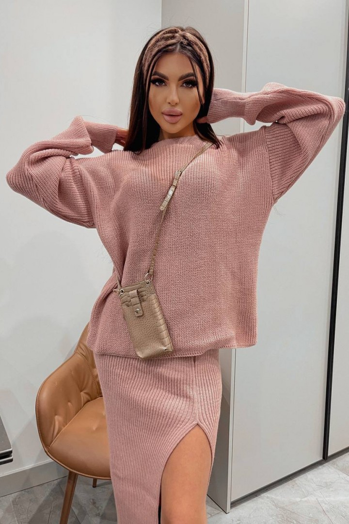 Костюм двойка свитер и юбка IND-5028A760