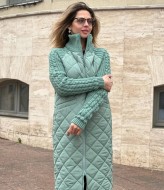 Пальто с вязаными рукавами LIS-0508A1290B1350