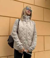 Куртка з в'язаними рукавами LIS-1001A1050