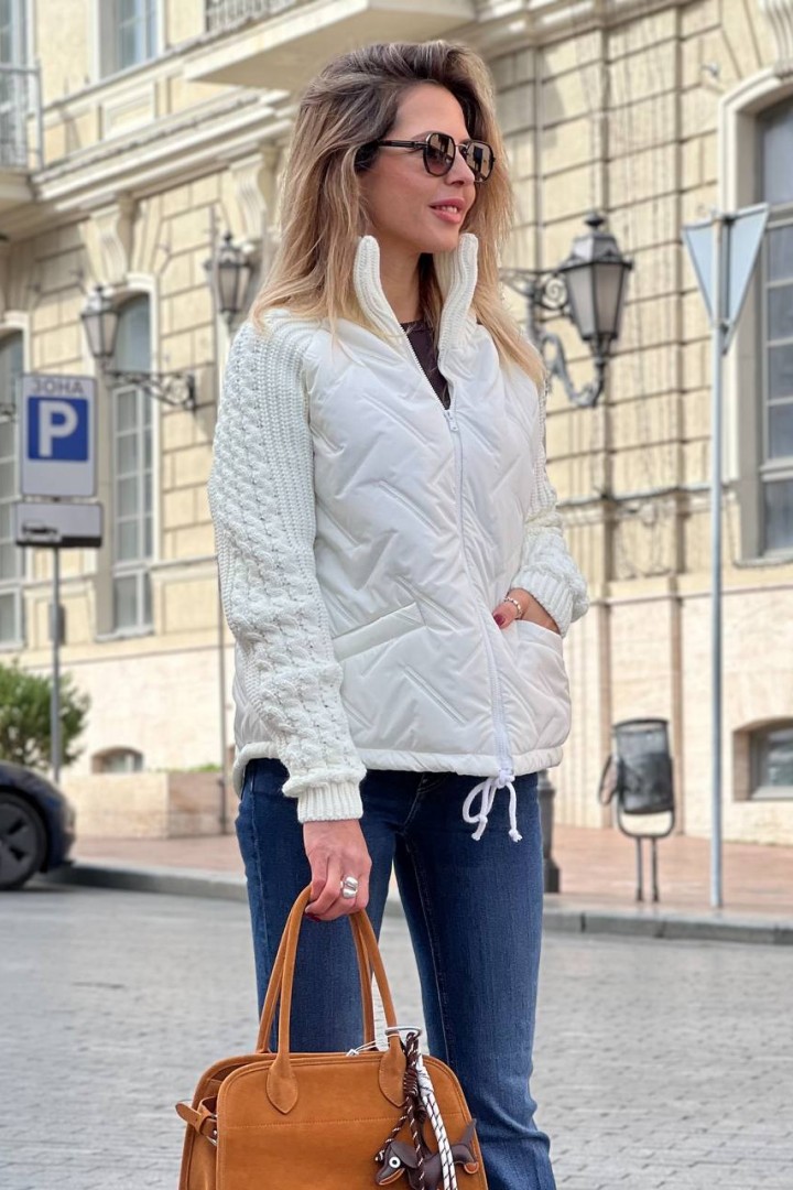 Куртка з в'язаними рукавами LIS-1001A1050