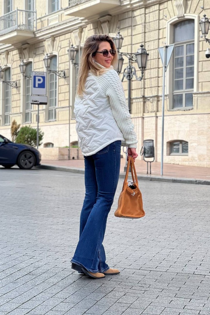 Куртка з в'язаними рукавами LIS-1001A1050