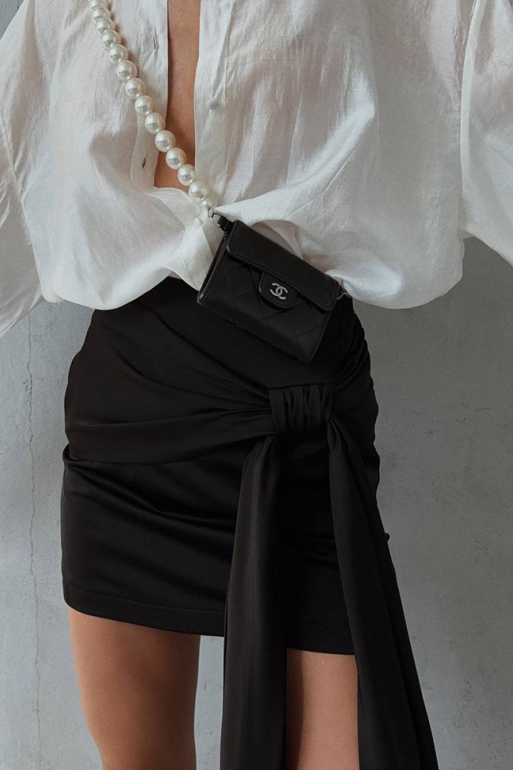 Трендова спідниця  з шлейфом VOL-811A400