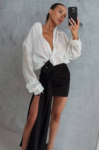 Трендовая юбка со шлейфом VOL-811A400 Трендовая юбка со шлейфом VOL-811A400