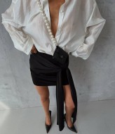 Трендова спідниця  з шлейфом VOL-811A400