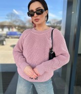 Женский однотонный свитер IND-5018A520