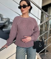 Женский однотонный свитер IND-5018A520